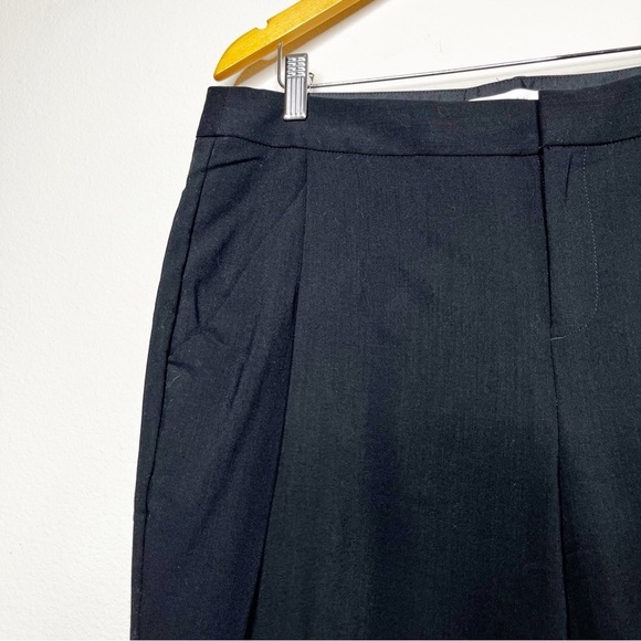 Everlane Black Slim Wool Trouser Pants Black Size 12 - Picture 4 of 9